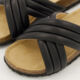 Black Lois Tubular Flat Sandals - Image 3 - please select to enlarge image