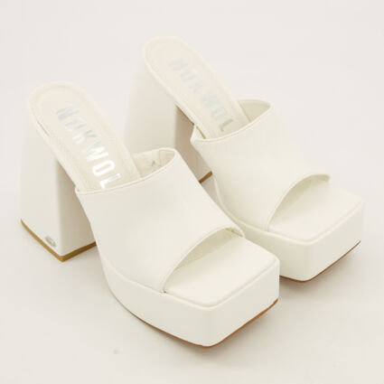 White Crawford Sandals - Image 1 - please select to enlarge image