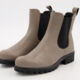 Taupe Leather Chelsea Boots - Image 3 - please select to enlarge image