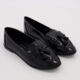 Black Tassel Patent Loafers - Image 1 - please select to enlarge image
