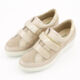 Champagne Leather Capra Wedge Trainers - Image 3 - please select to enlarge image