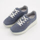 Blue Perforated Suede Trainers - Image 3 - please select to enlarge image