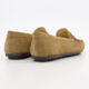 Tan Suede Penny Loafers - Image 2 - please select to enlarge image