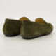 Khaki Suede Penny Loafers - Image 2 - please select to enlarge image