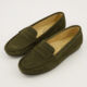 Khaki Suede Penny Loafers - Image 3 - please select to enlarge image