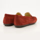 Red Leather Penny Loafers - Image 2 - please select to enlarge image