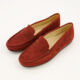 Red Leather Penny Loafers - Image 3 - please select to enlarge image