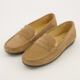 Latte Suede Penny Loafers - Image 3 - please select to enlarge image