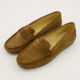 Dark Tan Suede Penny Loafers - Image 3 - please select to enlarge image