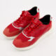 Red Patent Trim Trainers  - Image 3 - please select to enlarge image