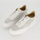 White Leather Rubidia Trainers - Image 3 - please select to enlarge image