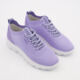 Lilac Suede Panel Trainers  - Image 1 - please select to enlarge image