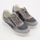 Silver Tone Suede Trimmed Trainers  - Image 1 - please select to enlarge image