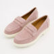 Antique Rose Suede Loafers  - Image 3 - please select to enlarge image