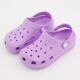 Lilac Wedge Rubber Clogs  - Image 3 - please select to enlarge image