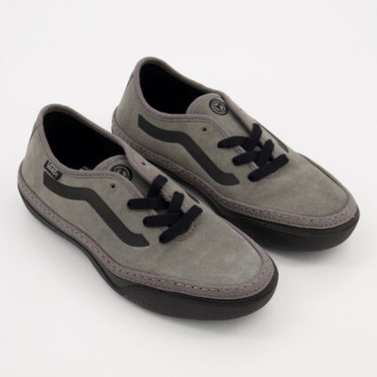 Pewter & Black Circle Vee Se Trainers - Image 1 - please select to enlarge image