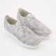 Silver Tone Leather Casual Shoes - Image 1 - please select to enlarge image