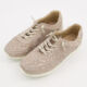 Gold Tone Leather Casual Trainers - Image 3 - please select to enlarge image