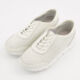White Leather Floral Cutout Trainers  - Image 3 - please select to enlarge image