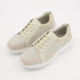 Beige Leather Trainers - Image 3 - please select to enlarge image