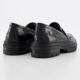 Black Faux Leather Loafers  - Image 2 - please select to enlarge image