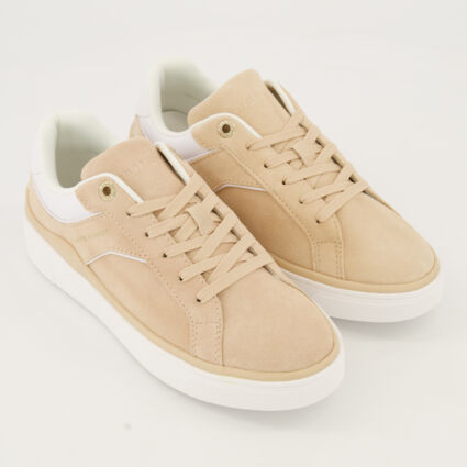 Blush Pink Chrome Free Trainers - Image 1 - please select to enlarge image