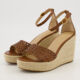 Brown Haana Heeled Espadrille Sandals - Image 3 - please select to enlarge image