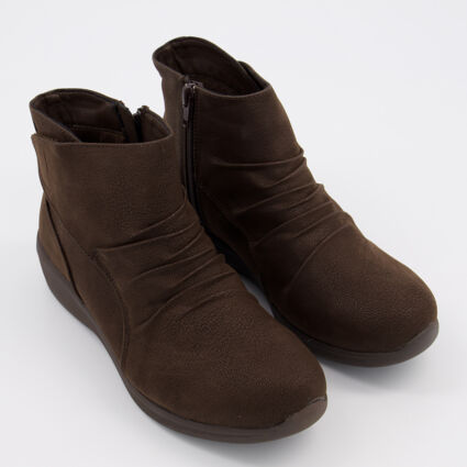 Chocolate Brown Arya Fresh Trick Ankle Boots - TK Maxx UK