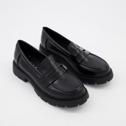 Black Penny Loafers - TK Maxx UK