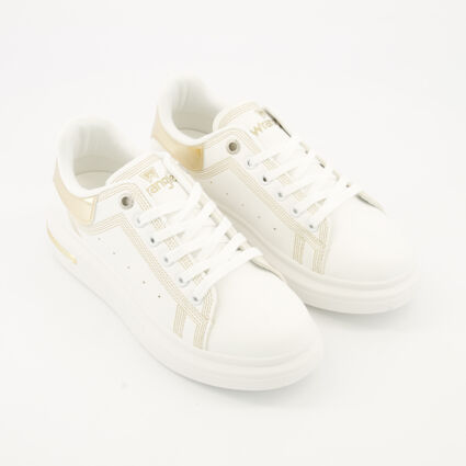 White Jolin Trainers - Image 1 - please select to enlarge image