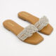 Brown Diamante Knot Sliders  - Image 1 - please select to enlarge image