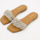 Brown Diamante Knot Sliders  - Image 3 - please select to enlarge image