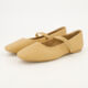 Tan Elasticated Strap Ballet Flats  - Image 3 - please select to enlarge image