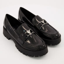 Black Chunky Loafers