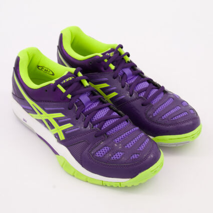 Purple & Lime Gel Fastball Trainers - Image 1 - please select to enlarge image