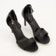 Black Leyla Heeled Sandals  - Image 1 - please select to enlarge image
