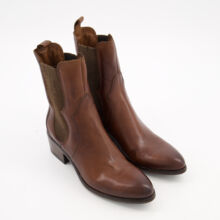 Brown Castanga Heeled Ankle Boots