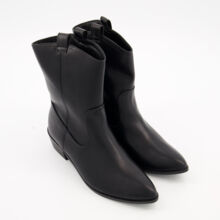 Black Jolene Flat Ankle Boots