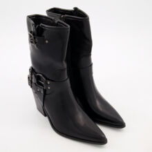 Black Heeled Western Boots