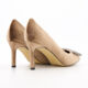 Gold Taupe Velvet Court Heels - Image 2 - please select to enlarge image