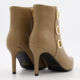 Beige Circular Ankle Boots - Image 2 - please select to enlarge image