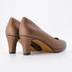 Bronzefarbene Absatzschuhe mit runder Zehenpartie - Bild 2 - bitte auswählen, um das Bild zu vergrößern