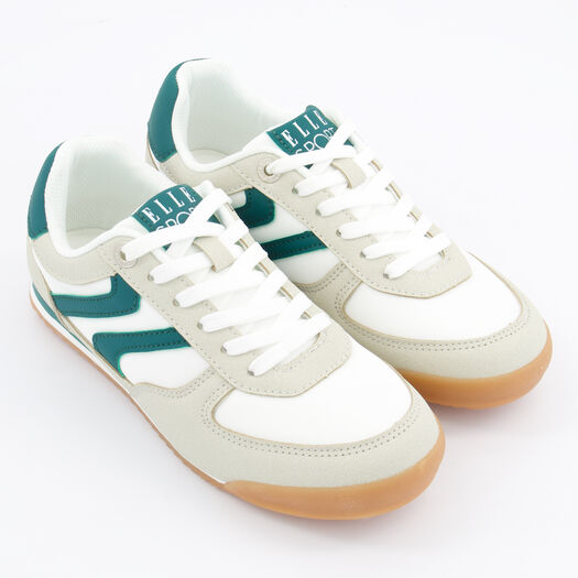 Grey & Green Runner Trainers - Image 1 - please select to enlarge image