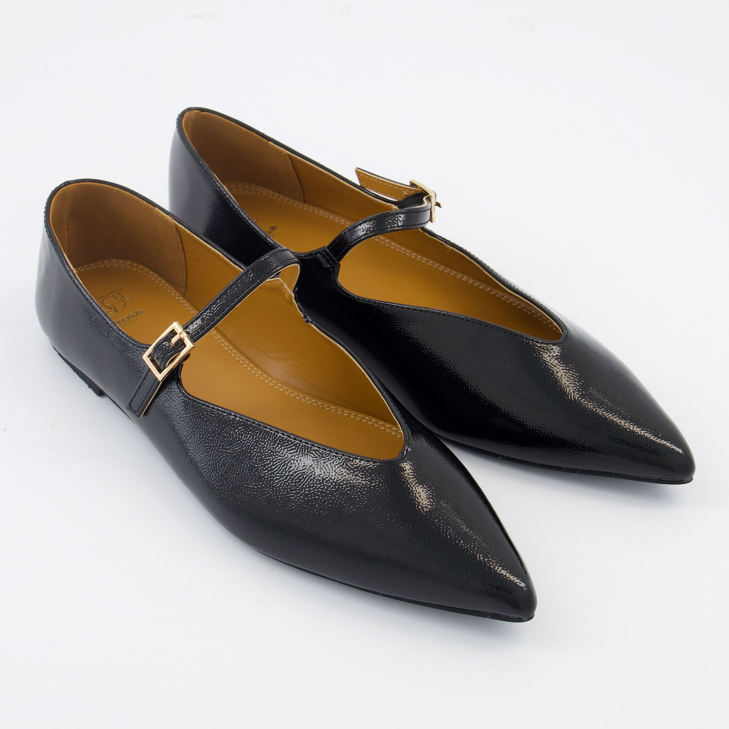Black Patent Heffi Mary Jane Ballet Flats TK Maxx UK