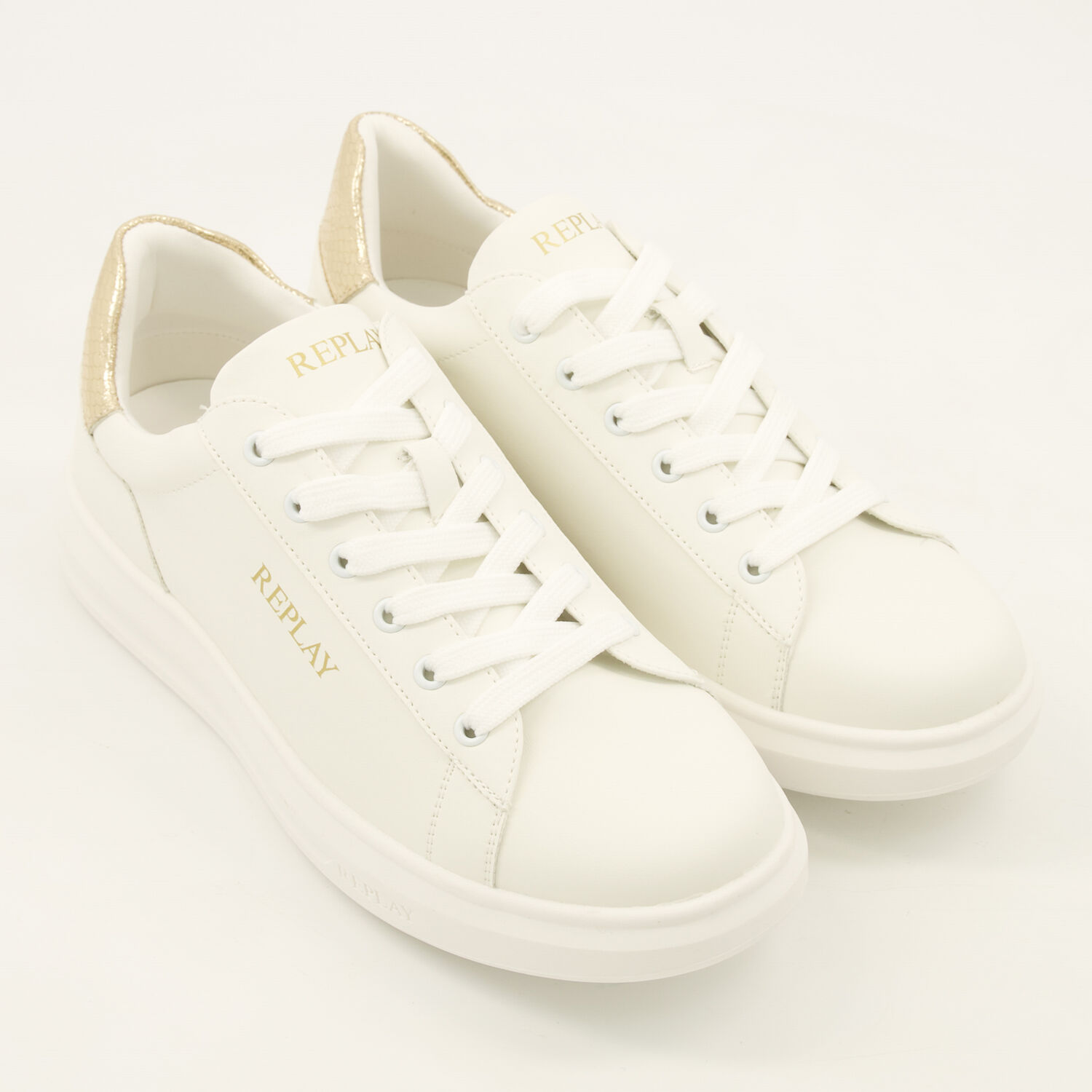 White Gold Tone Trainers TK Maxx UK - Main Image