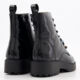 Black Patent Charm Combat Boots - Image 2 - please select to enlarge image