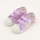 Lilac LED Canvas Trainers - Image 3 - please select to enlarge image