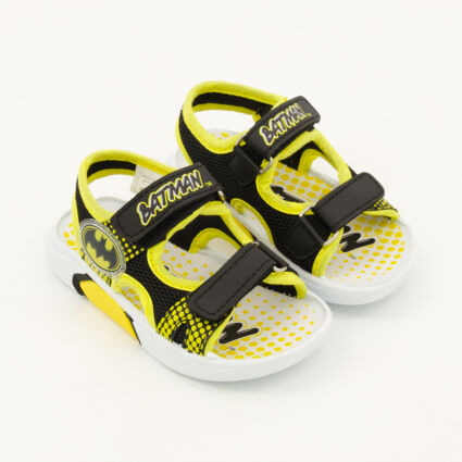Black & Yellow Batman Sandals - Image 1 - please select to enlarge image