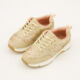 Gold Glitter Panel Trainers  - Image 3 - please select to enlarge image