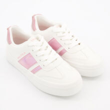 White & Pink Trainers